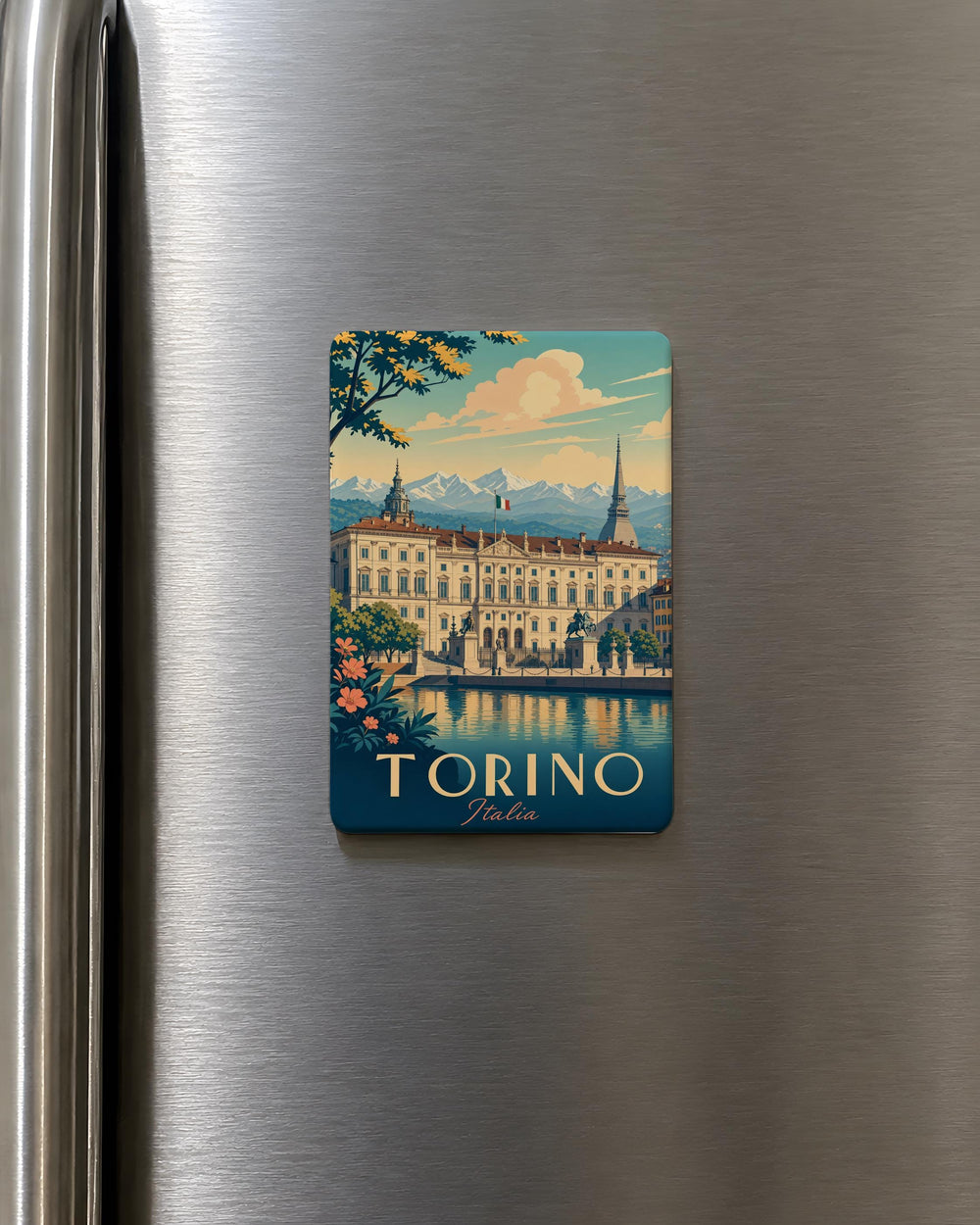 Palazzo Reale Torino Fridge Magnet, Royal Palace of Turin Italy Souvenir, Turin Landmark Travel Keepsake Magnet
