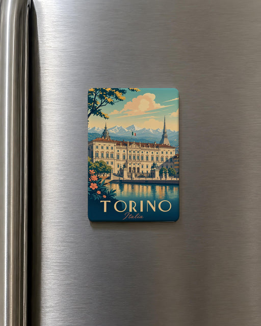 Palazzo Reale Torino Fridge Magnet, Royal Palace of Turin Italy Souvenir, Turin Landmark Travel Keepsake Magnet