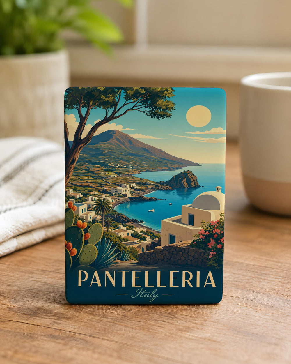Pantelleria Italy Fridge Magnet, Pantelleria Island Souvenir Magnet, Sicily Travel Gift, Italian Vacation Keepsake, Kitchen Decor Magnet