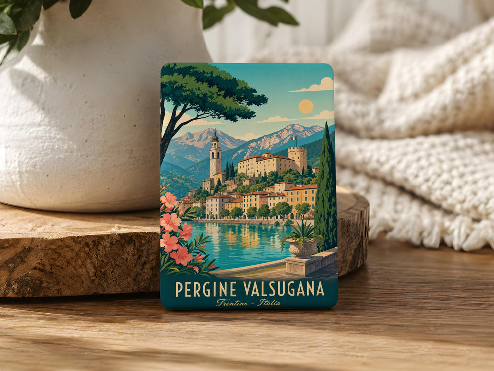 Pergine Valsugana Italy Fridge Magnet, Pergine Valsugana Souvenir Magnet, Trentino Travel Keepsake Magnet