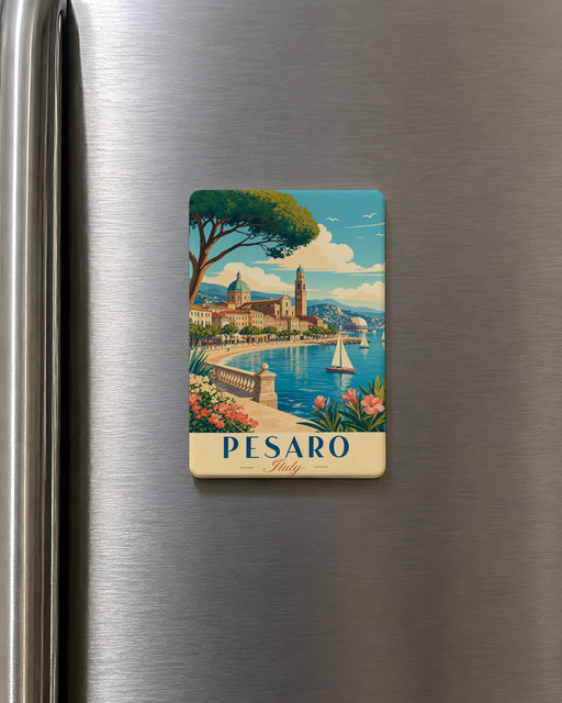 Pesaro Italy Fridge Magnet, Pesaro Souvenir Magnet, Italy Travel Gift, Pesaro City Landmark Magnet, Italian Vacation Keepsake