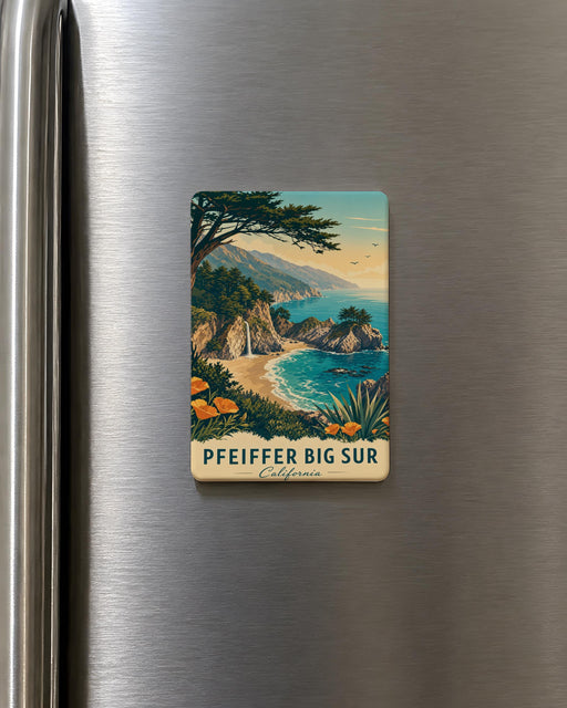 Pfeiffer Big Sur California Coastline Fridge Magnet, Big Sur Scenic Coastal Landmark Souvenir Magnet