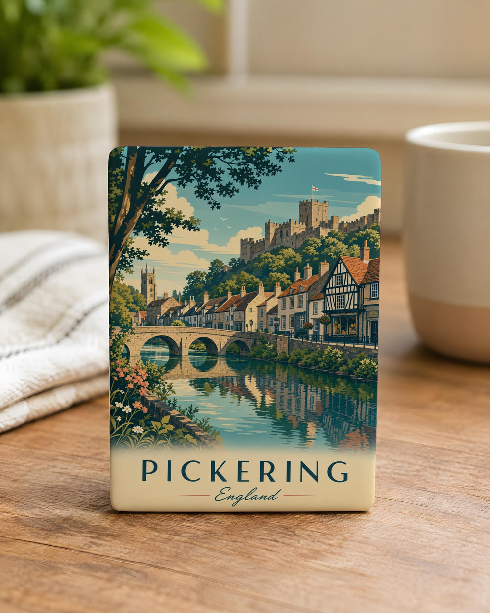Pickering England Fridge Magnet, Pickering North Yorkshire Souvenir Magnet, Pickering UK Travel Gift, England Keepsake Magnet
