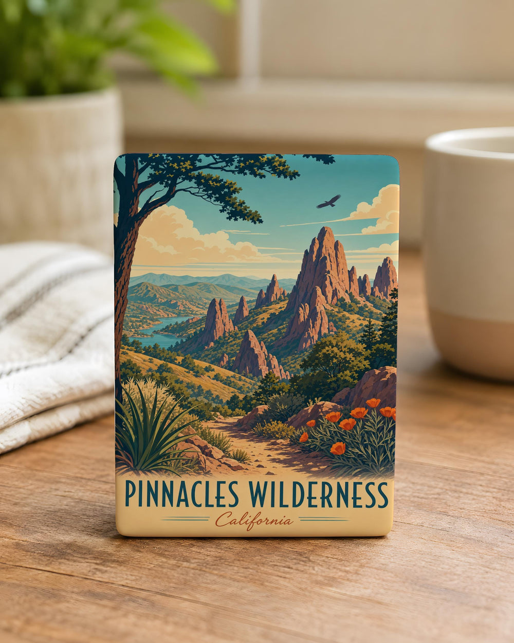 Pinnacles Wilderness Fridge Magnet, National Park Landscape Souvenir, Hiking Camping Nature Travel Gift
