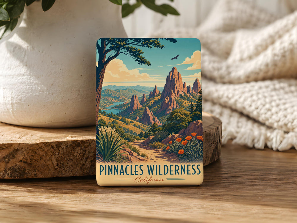 Pinnacles Wilderness Fridge Magnet, National Park Landscape Souvenir, Hiking Camping Nature Travel Gift