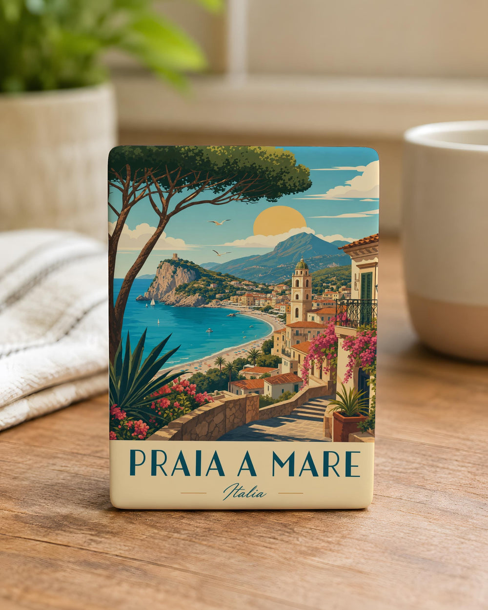 Praia a Mare Italy Fridge Magnet Coastal Town Souvenir Magnet Calabria Travel Gift Italian Seaside Vacation Keepsake