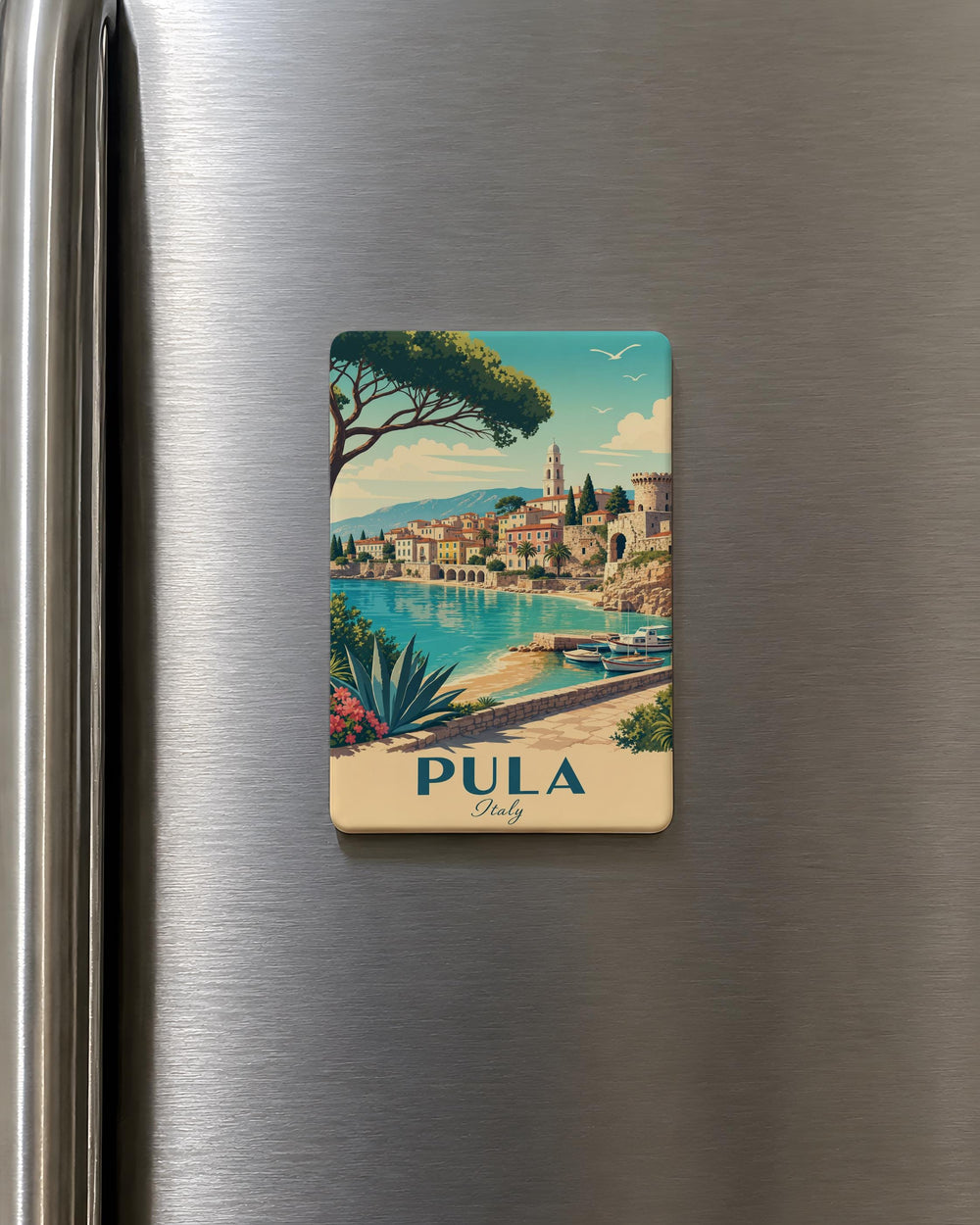 Pula Italy Fridge Magnet, Pula Croatia Travel Souvenir, Adriatic Coast Landmark Keepsake, Vacation Gift, City Memento Magnet