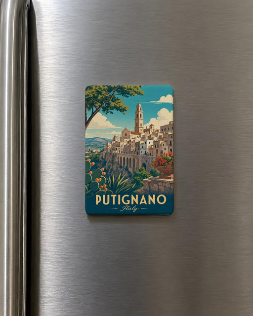 Putignano Italy Fridge Magnet, Putignano Souvenir Magnet, Puglia Travel Keepsake, Italy Vacation Gift, Italian Town Magnet