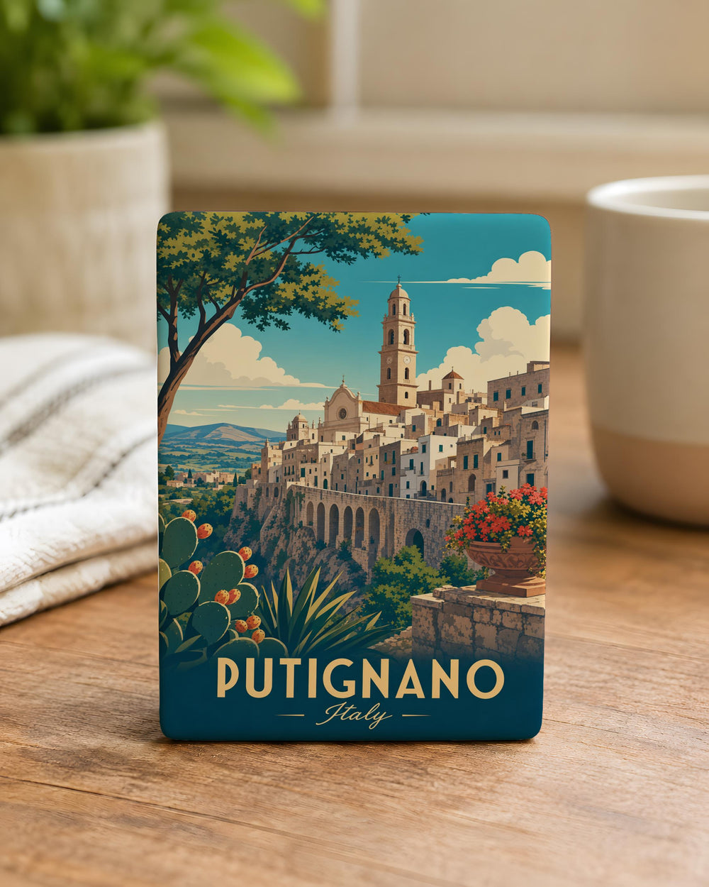 Putignano Italy Fridge Magnet, Putignano Souvenir Magnet, Puglia Travel Keepsake, Italy Vacation Gift, Italian Town Magnet
