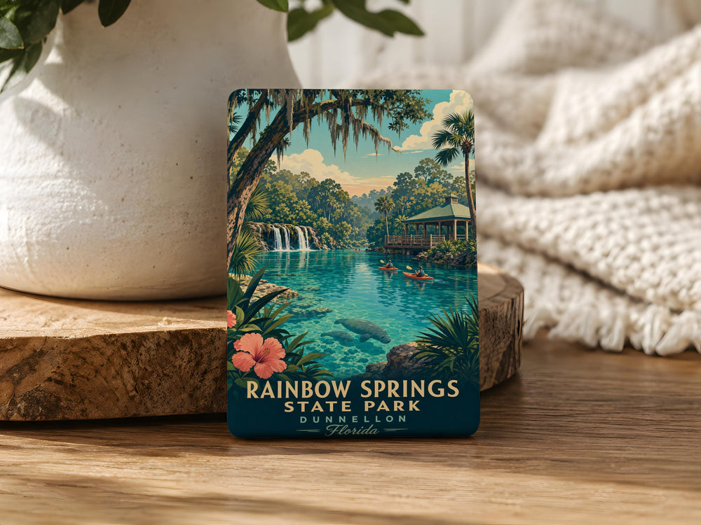 Rainbow Springs State Park Fridge Magnet, Florida Nature Souvenir, Springs and River Travel Gift, State Park Keepsake Magnet