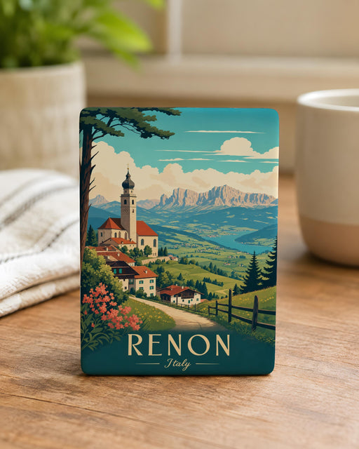 Renon Italy Fridge Magnet, Renon South Tyrol Souvenir Magnet, Italian Alps Travel Keepsake, Italy Vacation Gift