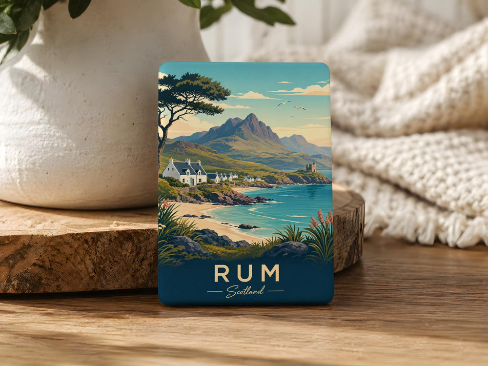 Rum Scotland Fridge Magnet, Scottish Rum Souvenir Magnet, Scotland Travel Keepsake Refrigerator Magnet