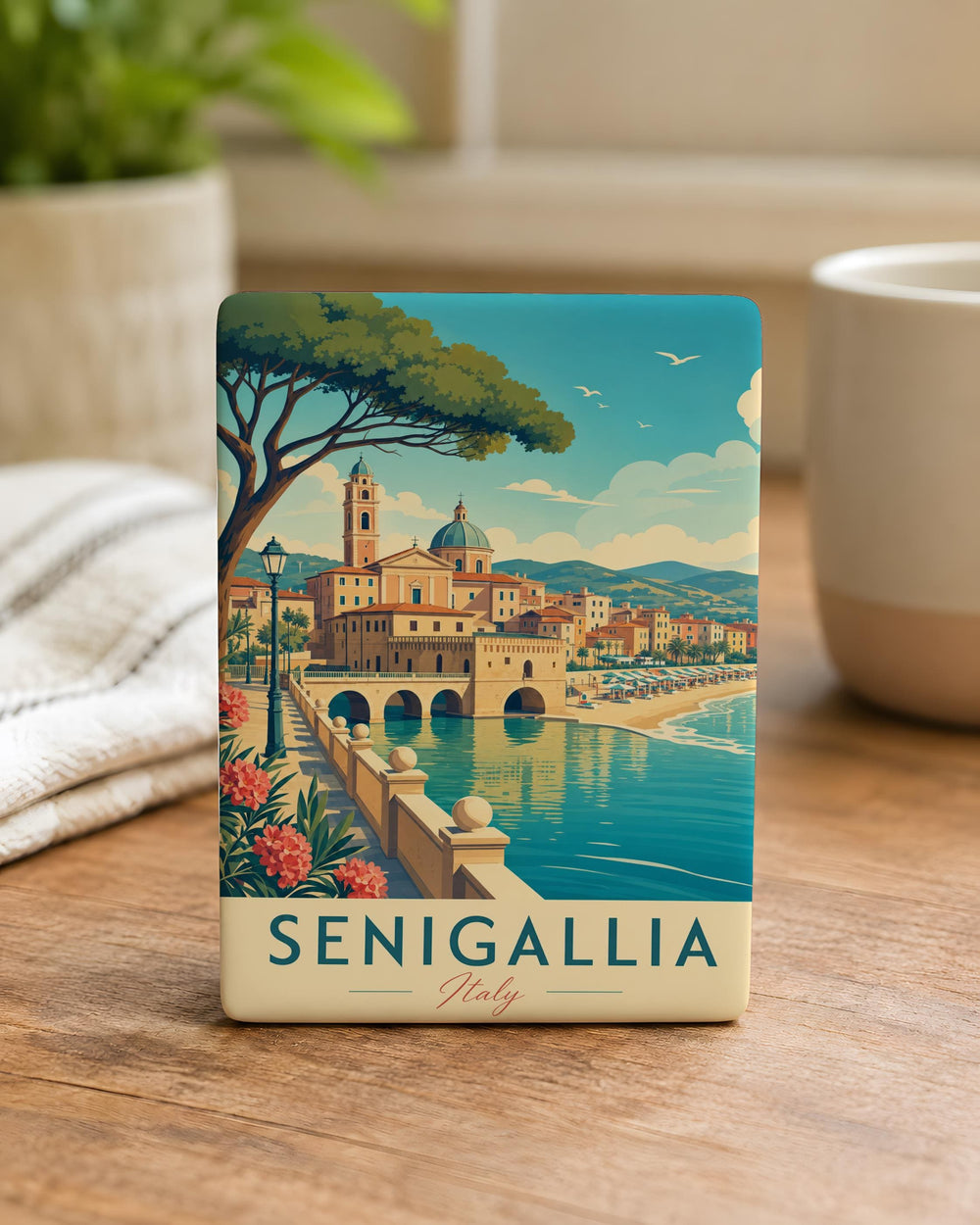 Senigallia Italy Fridge Magnet, Senigallia Souvenir Magnet, Italian Travel Gift, Marche Italy Keepsake, Coastal Town Magnet