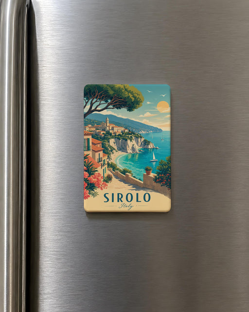 Sirolo Italy Fridge Magnet, Sirolo Travel Souvenir, Italian Riviera Landmark Magnet, Marche Italy Gift, Coastal Italy Keepsake Magnet