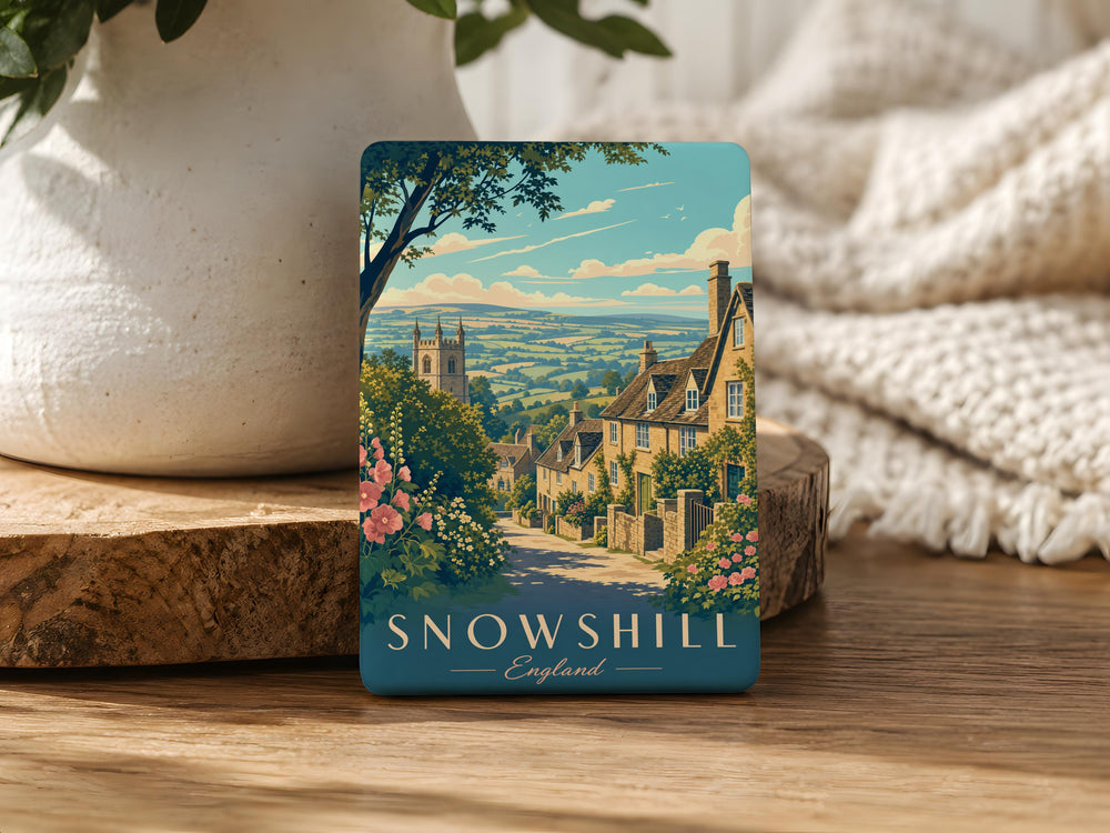 Snowshill England Fridge Magnet, Snowshill Village Souvenir Magnet, Cotswolds England Travel Keepsake Magnet