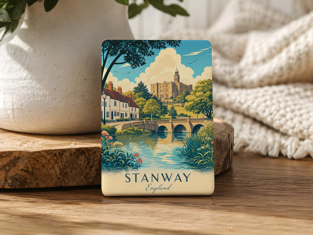 Stanway England Fridge Magnet, Stanway Village Souvenir Magnet, England Travel Keepsake Refrigerator Magnet
