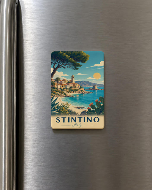 Stintino Italy Fridge Magnet, Sardinia Souvenir Magnet, La Pelosa Beach Travel Keepsake, Coastal Town Vacation Gift