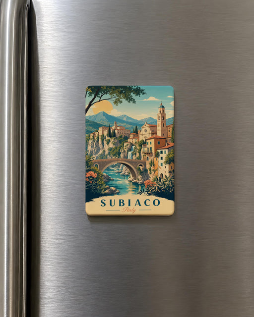 Subiaco Italy Fridge Magnet, Subiaco Souvenir Magnet, Italy Travel Gift, Lazio Landmark Keepsake, Italian Town Magnet