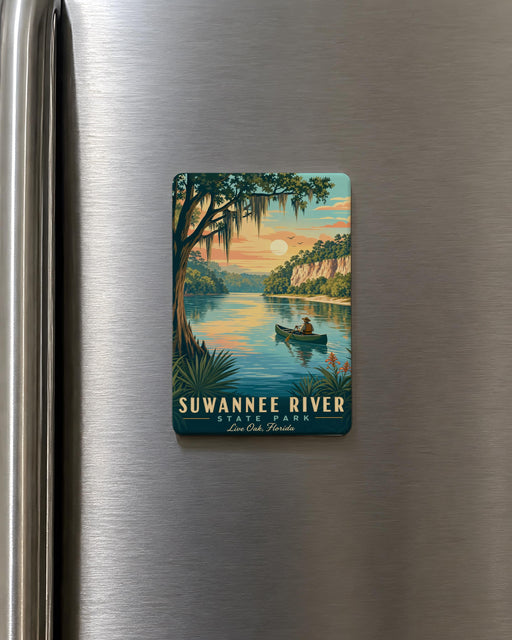 Suwannee River State Park Fridge Magnet, Florida State Park Souvenir, Suwannee River Travel Gift, Outdoor Adventure Magnet