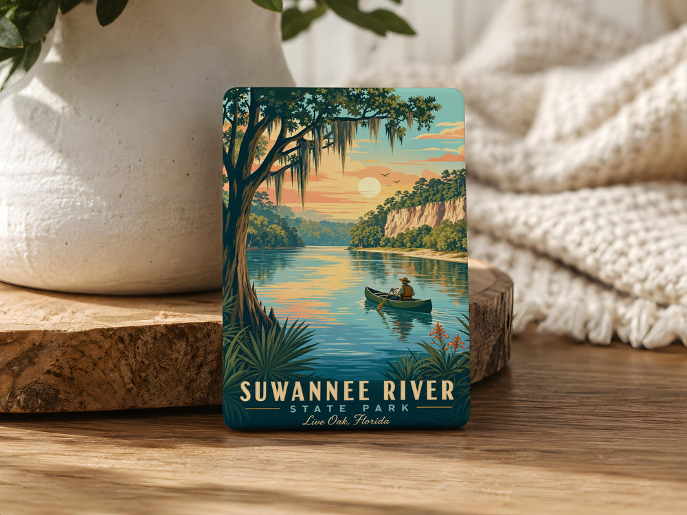 Suwannee River State Park Fridge Magnet, Florida State Park Souvenir, Suwannee River Travel Gift, Outdoor Adventure Magnet
