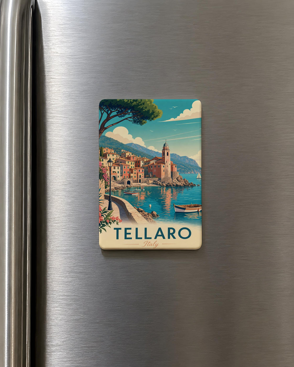 Tellaro Italy Fridge Magnet, Tellaro Village Souvenir, Italian Riviera Coastal Town Travel Keepsake Magnet