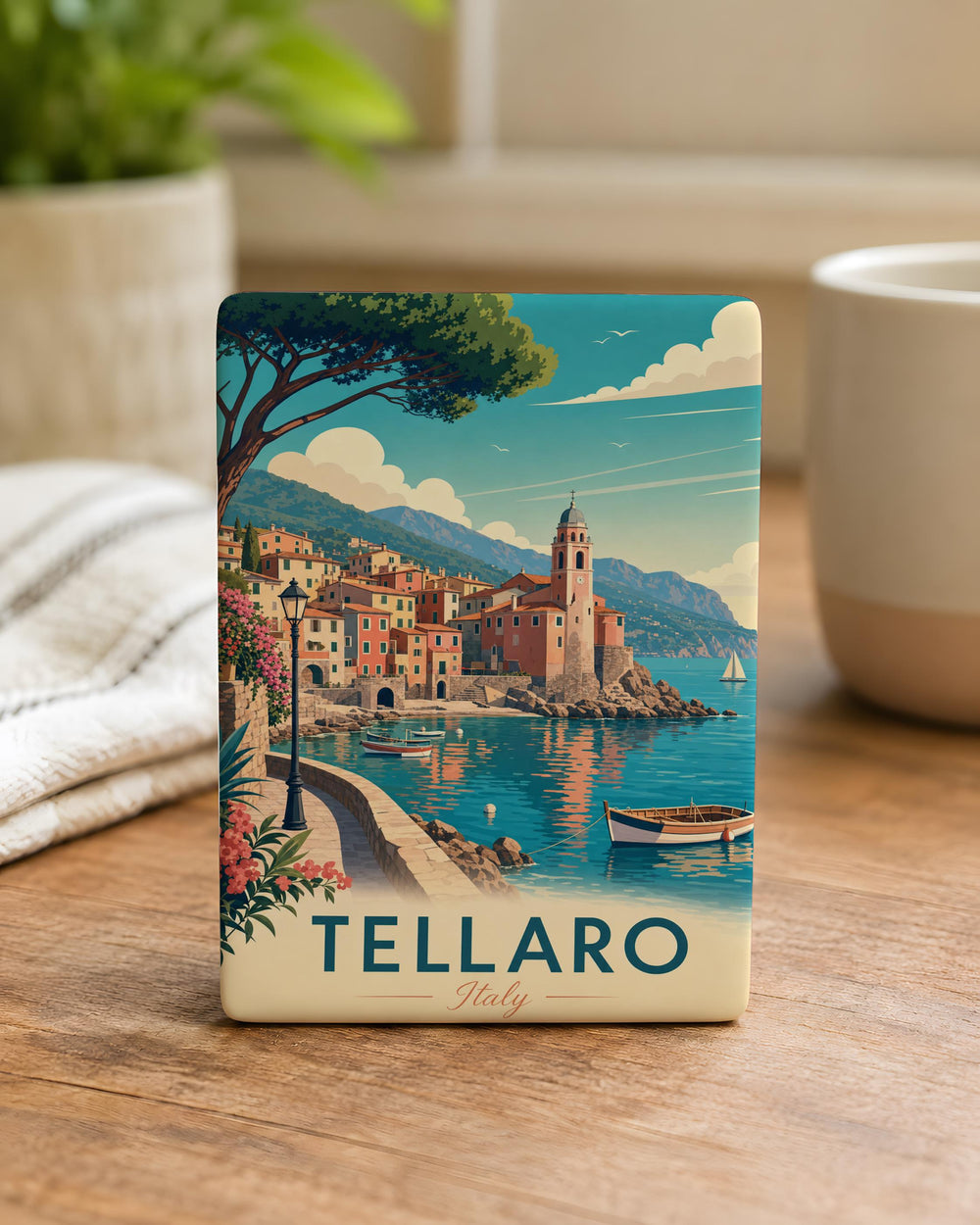 Tellaro Italy Fridge Magnet, Tellaro Village Souvenir, Italian Riviera Coastal Town Travel Keepsake Magnet