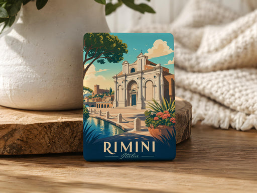 Tempio Malatestiano Rimini Fridge Magnet, Italy Cathedral Souvenir Magnet, Rimini Landmark Travel Keepsake Magnet