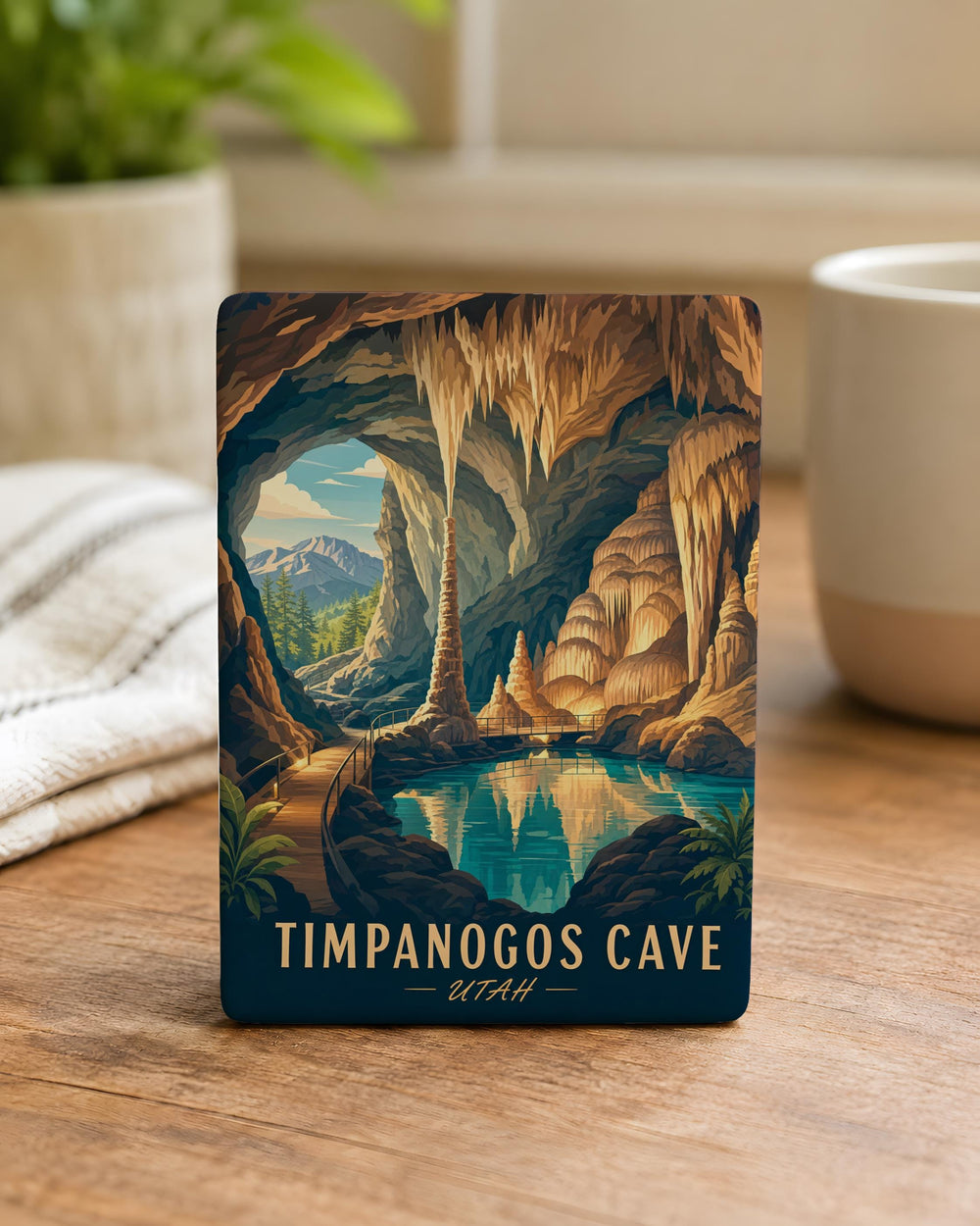 Timpanogos Cave Fridge Magnet, Utah Cave National Monument Souvenir, Alpine Scenic Travel Keepsake Magnet