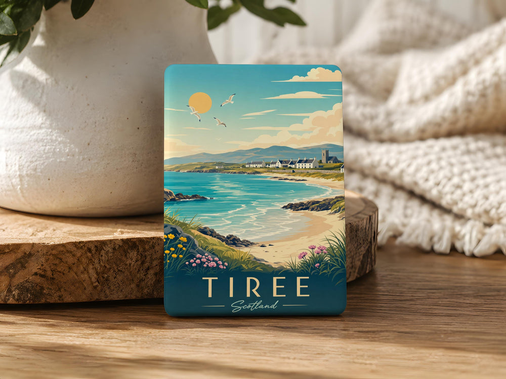 Tiree Scotland Fridge Magnet, Isle of Tiree Souvenir Magnet, Scottish Island Travel Keepsake, Hebrides Refrigerator Magnet