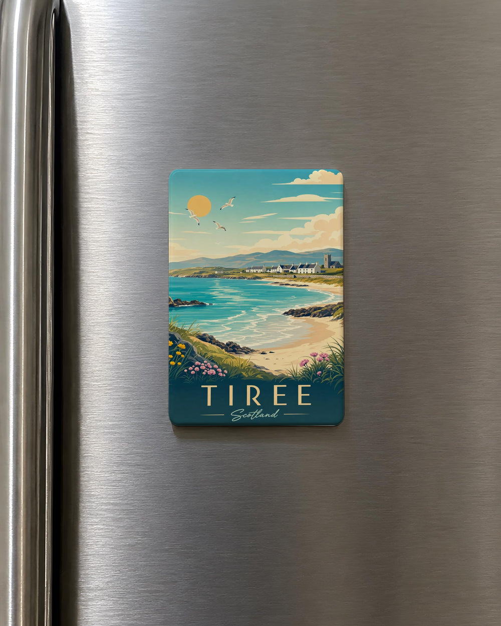 Tiree Scotland Fridge Magnet, Isle of Tiree Souvenir Magnet, Scottish Island Travel Keepsake, Hebrides Refrigerator Magnet