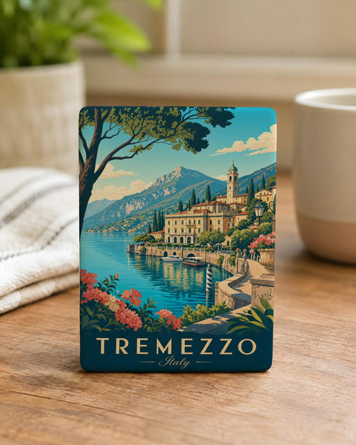 Tremezzo Italy Fridge Magnet, Lake Como Travel Souvenir, Italian Village Landmark Keepsake, Italy Vacation Gift