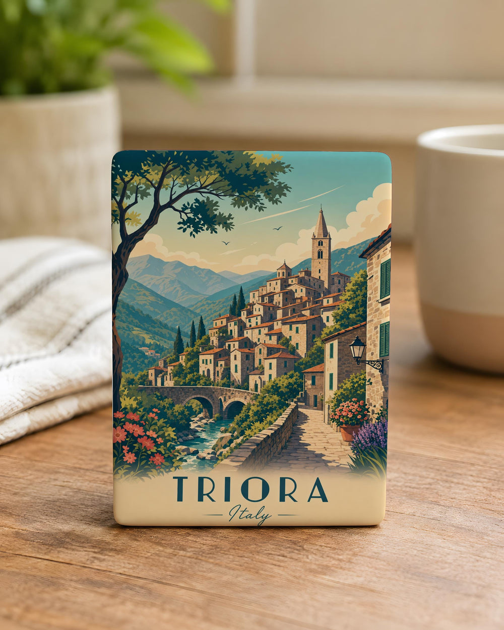 Triora Italy Fridge Magnet, Triora Village Souvenir Magnet, Italian Travel Keepsake, Liguria Italy Landmark Magnet