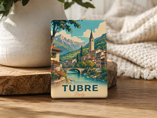 Tubre Italy Fridge Magnet, Tubre Village Souvenir Magnet, Italian Alps Travel Gift, South Tyrol Italy Keepsake Magnet