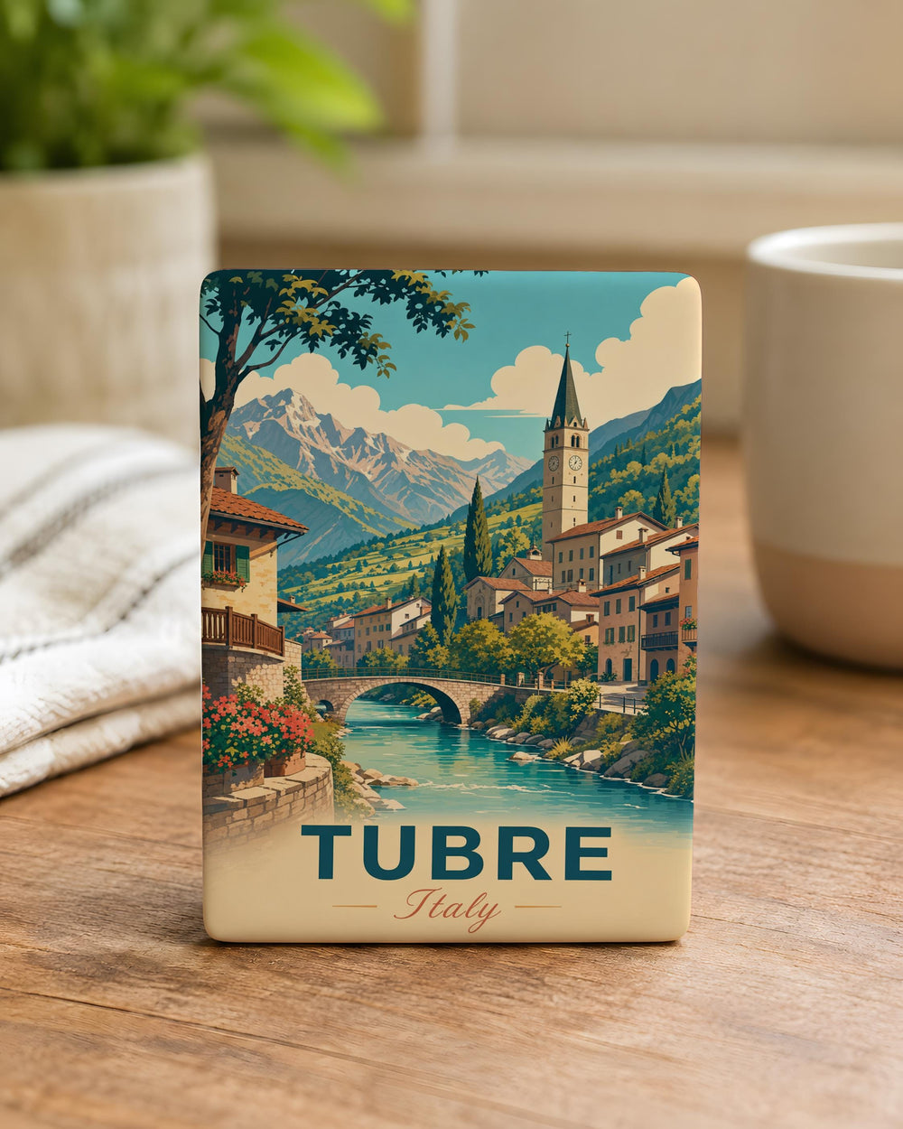 Tubre Italy Fridge Magnet, Tubre Village Souvenir Magnet, Italian Alps Travel Gift, South Tyrol Italy Keepsake Magnet