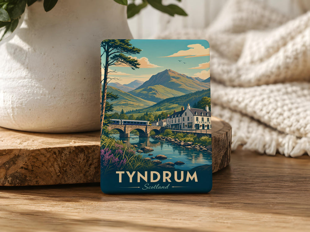 Tyndrum Scotland Fridge Magnet, Scottish Highlands Village Souvenir Magnet, Tyndrum Travel Keepsake, Scotland Gift Magnet
