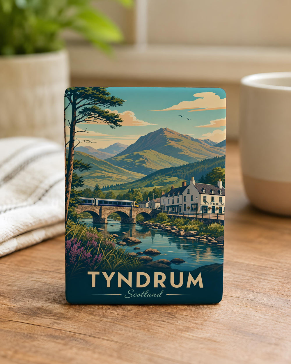 Tyndrum Scotland Fridge Magnet, Scottish Highlands Village Souvenir Magnet, Tyndrum Travel Keepsake, Scotland Gift Magnet