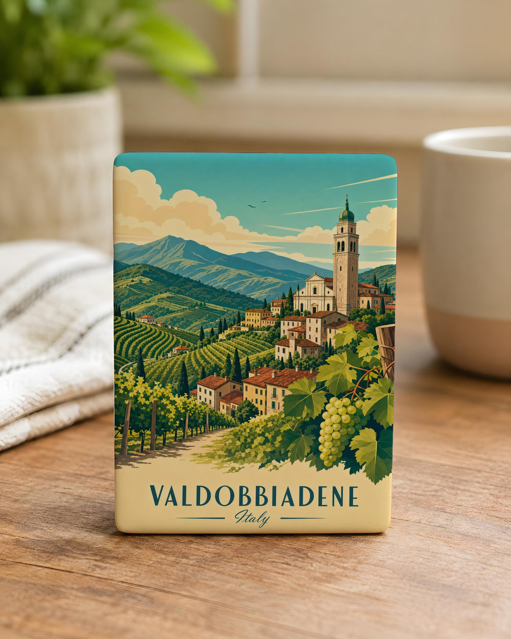 Valdobbiadene Italy Fridge Magnet, Valdobbiadene Souvenir Magnet, Italian Town Travel Keepsake Magnet