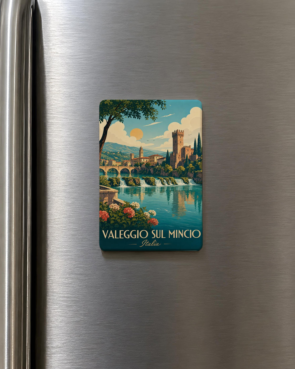 Valeggio sul Mincio Italy Fridge Magnet, Valeggio sul Mincio Souvenir Magnet, Italian Travel Gift, Lake Garda Day Trip Keepsake