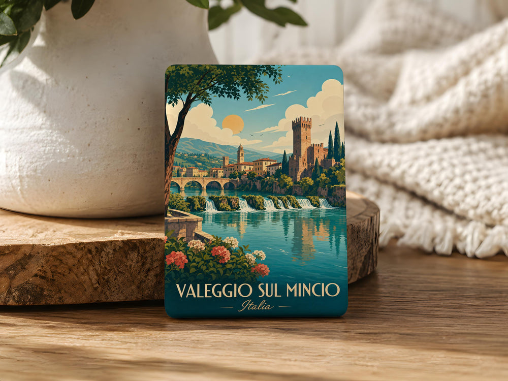 Valeggio sul Mincio Italy Fridge Magnet, Valeggio sul Mincio Souvenir Magnet, Italian Travel Gift, Lake Garda Day Trip Keepsake