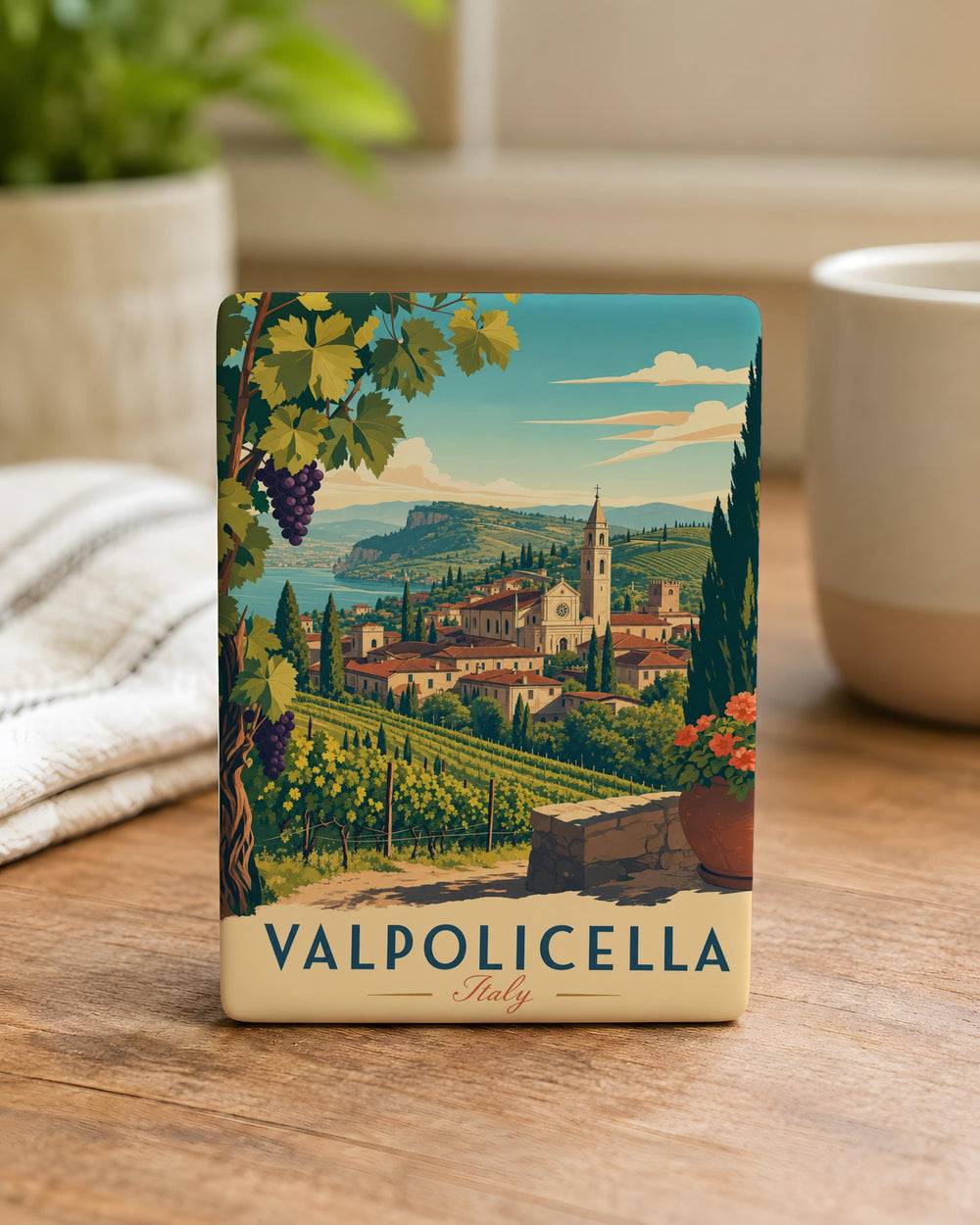 Valpolicella Italy Fridge Magnet, Valpolicella Travel Souvenir Magnet, Italian Wine Region Kitchen Magnet, Italy Gift