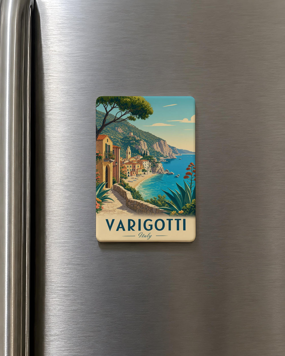 Varigotti Italy Fridge Magnet, Varigotti Village Souvenir Magnet, Italian Riviera Travel Gift, Liguria Coast Magnet