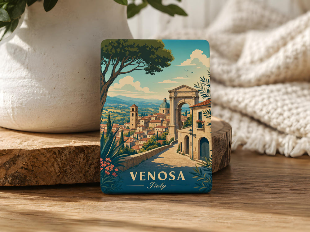 Venosa Italy Fridge Magnet, Venosa Travel Souvenir Magnet, Italy City Landmark Refrigerator Magnet, Italian Vacation Keepsake Gift