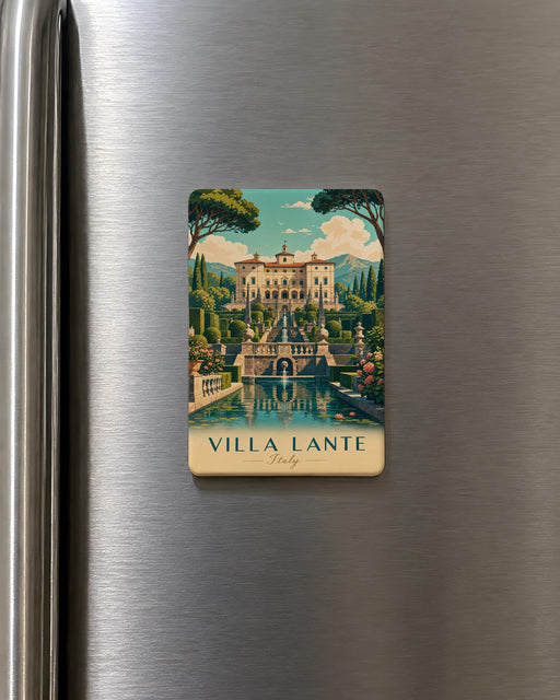 Villa Lante Fridge Magnet, Italian Garden Landmark Souvenir Magnet, Bagnaia Viterbo Italy Travel Keepsake Magnet