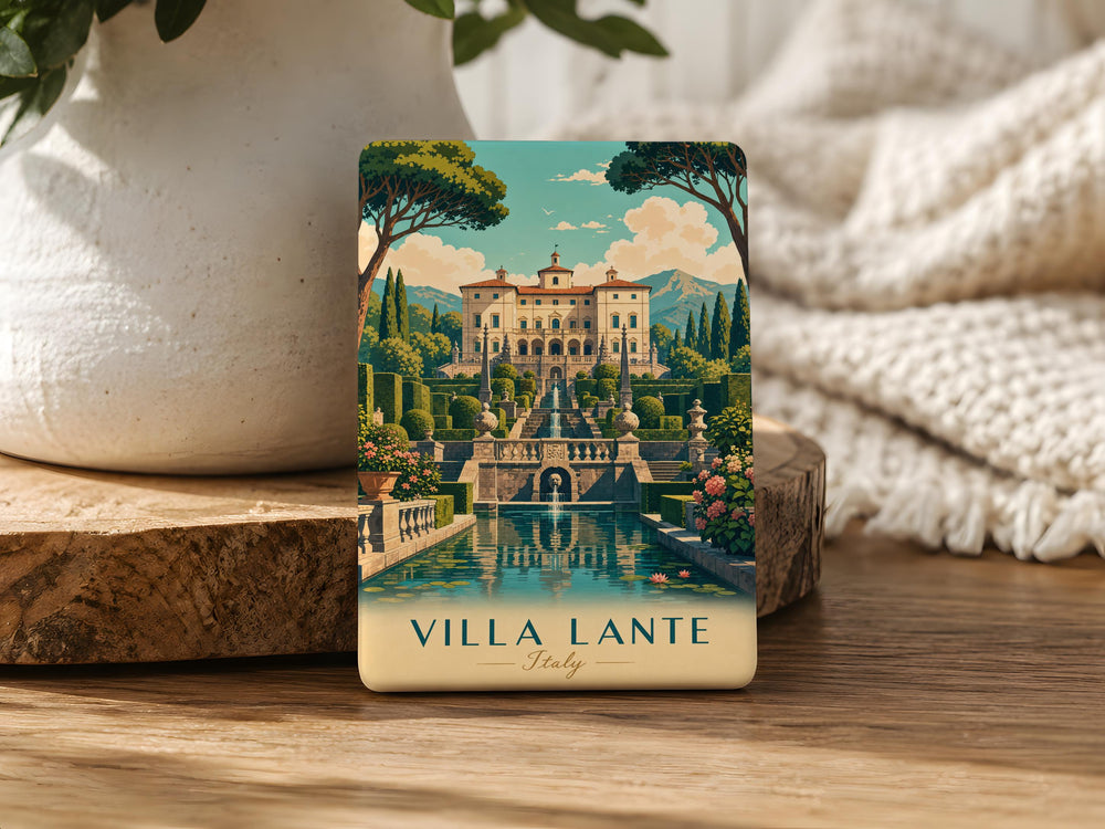 Villa Lante Fridge Magnet, Italian Garden Landmark Souvenir Magnet, Bagnaia Viterbo Italy Travel Keepsake Magnet