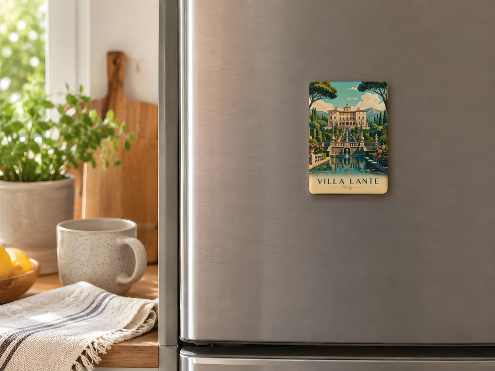 Villa Lante Fridge Magnet, Italian Garden Landmark Souvenir Magnet, Bagnaia Viterbo Italy Travel Keepsake Magnet