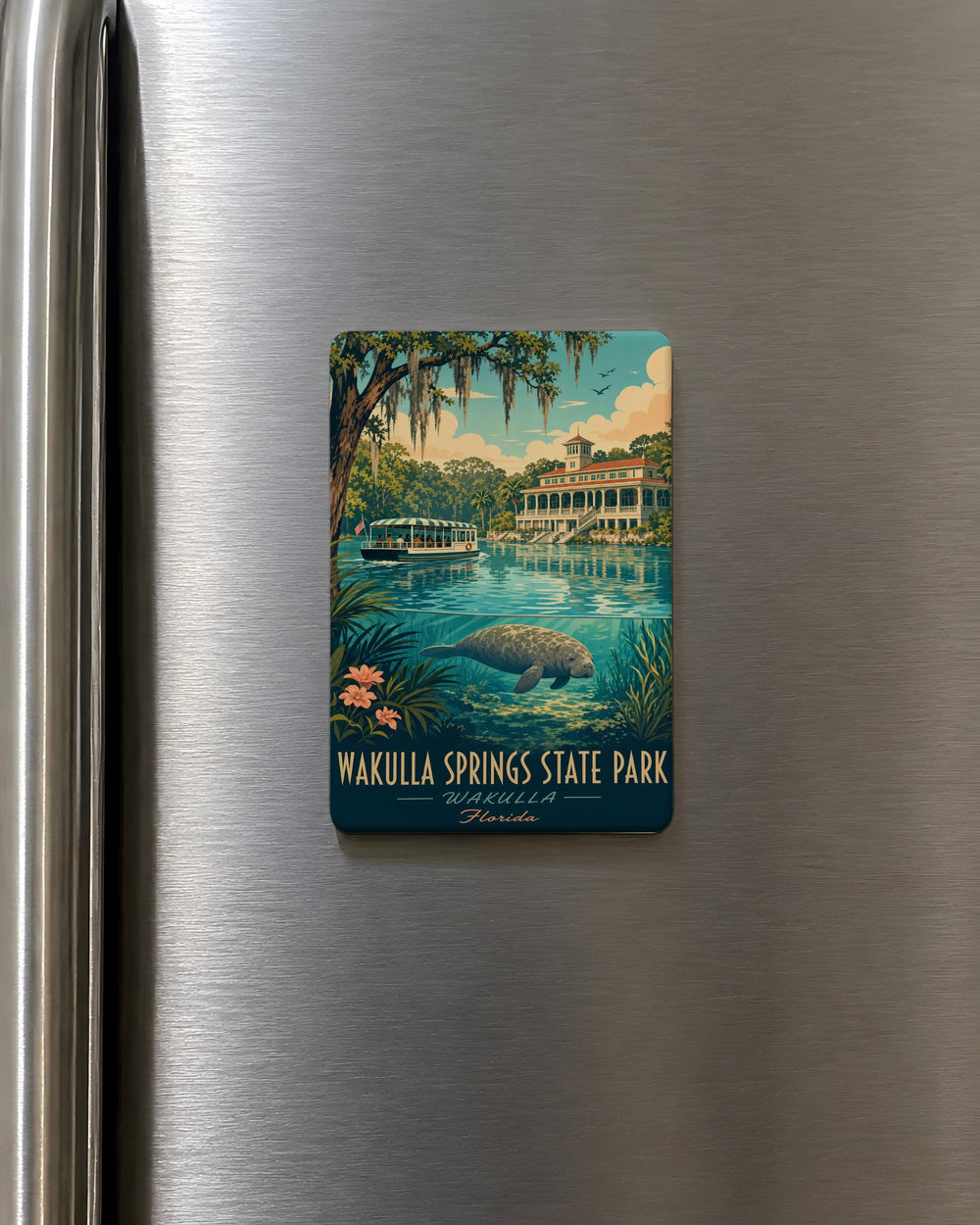 Wakulla Springs State Park Fridge Magnet, Florida Nature Souvenir, Spring Water Wildlife Travel Keepsake Magnet