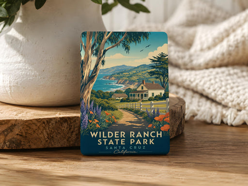 Wilder Ranch State Park Fridge Magnet, Santa Cruz California Coastal Park Souvenir Magnet, Beach Cliffs Trails Travel Gift