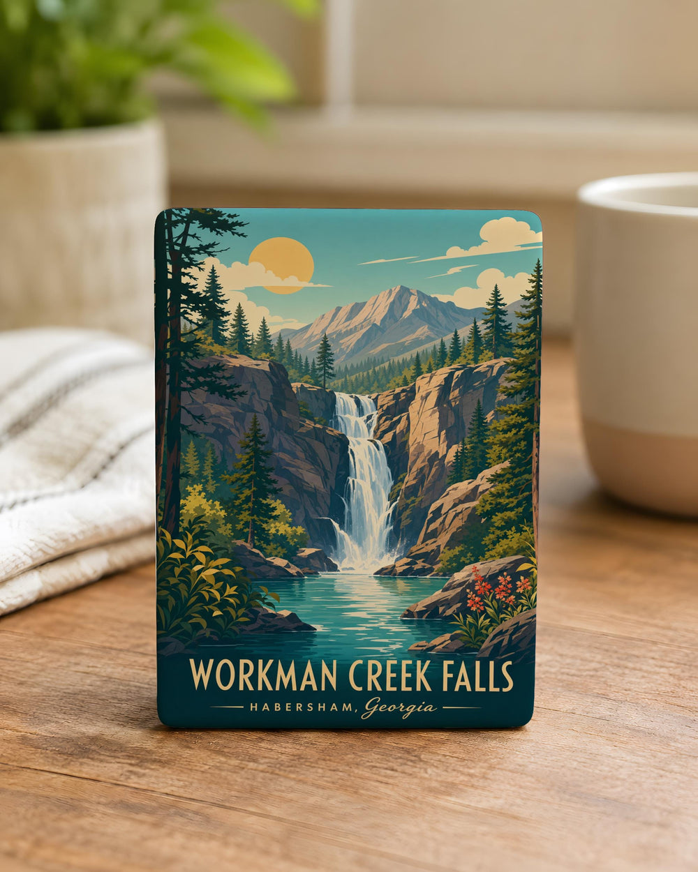 Workman Creek Falls Fridge Magnet, Arizona Waterfall Souvenir, Nature Travel Keepsake, Hiking Trail Gift