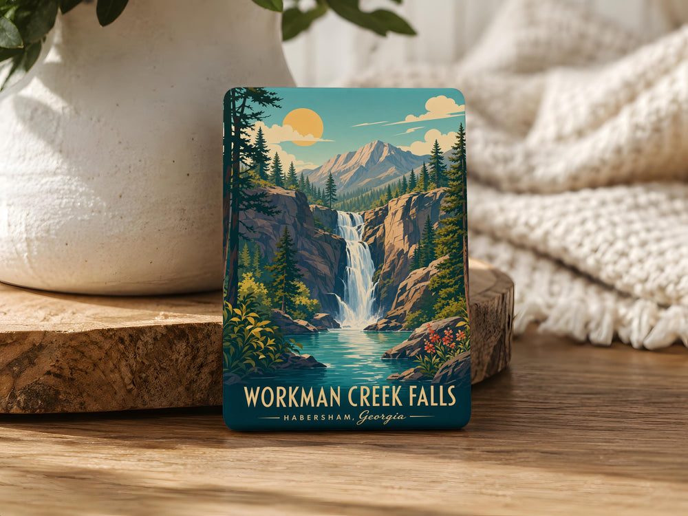 Workman Creek Falls Fridge Magnet, Arizona Waterfall Souvenir, Nature Travel Keepsake, Hiking Trail Gift